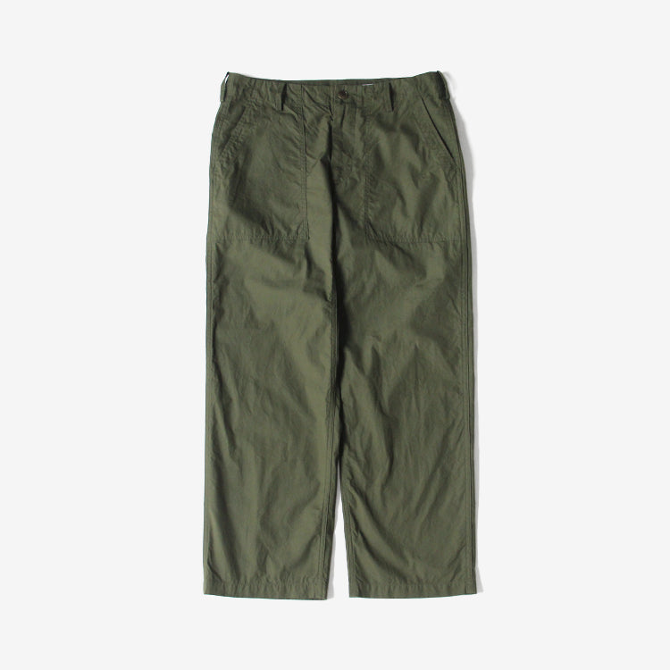 YAECA BAKER PANTS OLIVE POPLIN