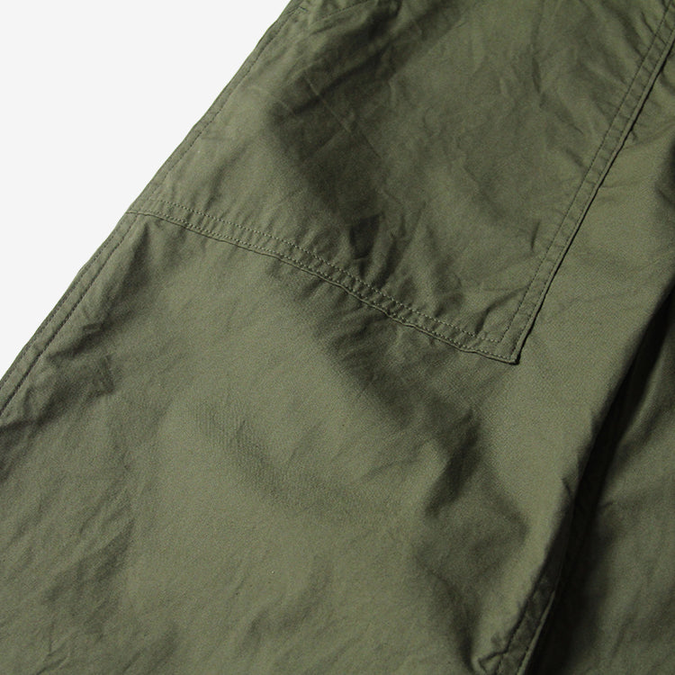 YAECA BAKER PANTS OLIVE POPLIN