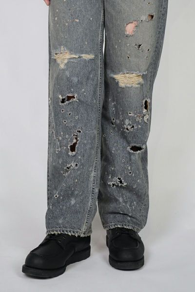 DAIRIKU "Damage" Straight Denim Pants