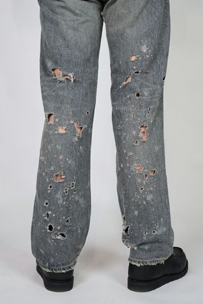 DAIRIKU "Damage" Straight Denim Pants
