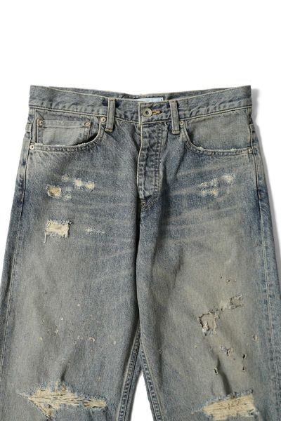 DAIRIKU "Damage" Straight Denim Pants