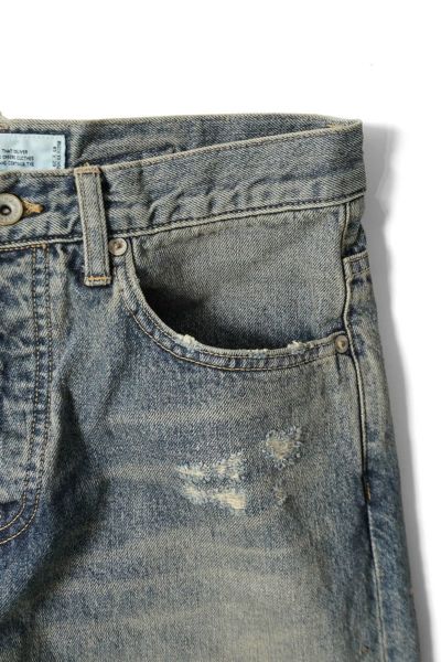 DAIRIKU "Damage" Straight Denim Pants