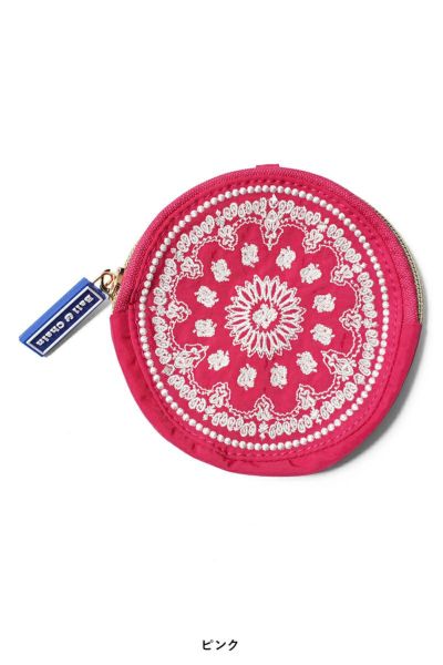 Ball & Chain Bandana Round Pouch