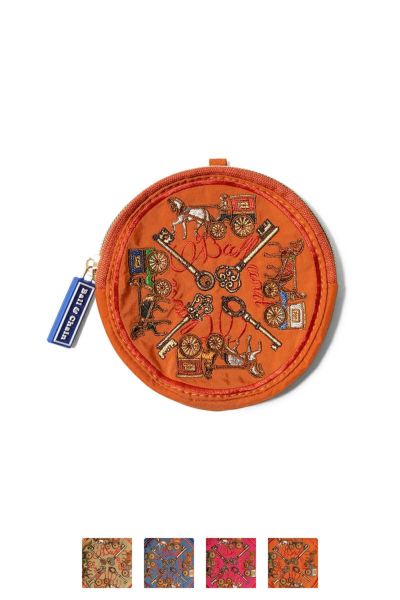 Ball & Chain Key & Carriage Round Pouch