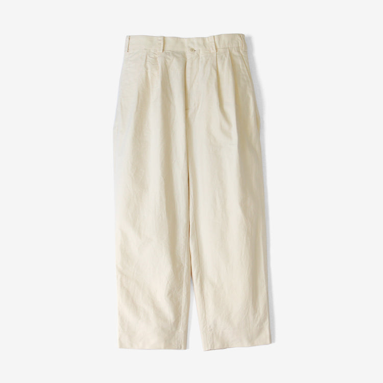 YAECA TWO TUCK TROUSERS