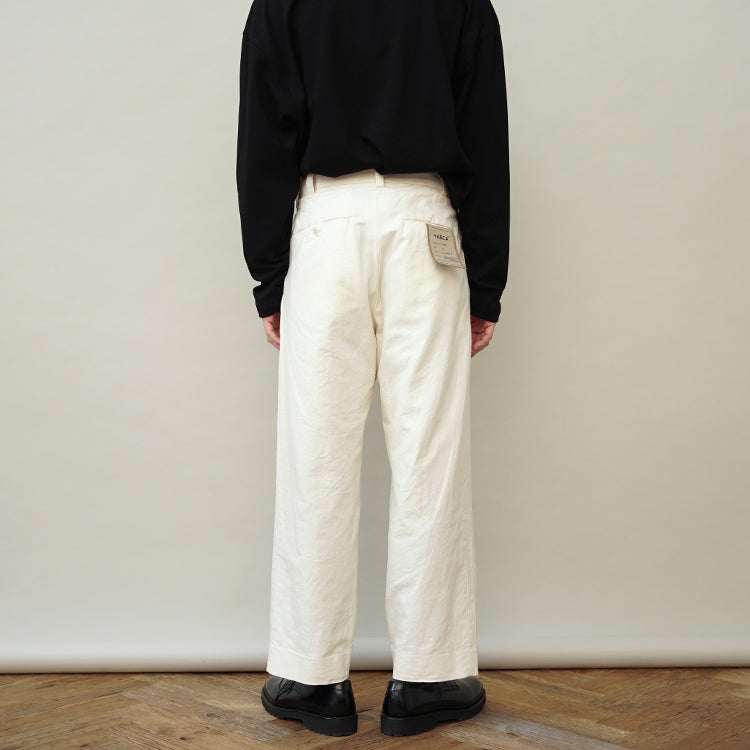 YAECA TWO TUCK TROUSERS