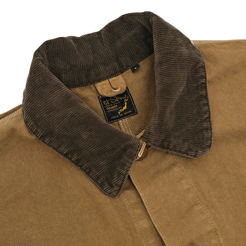 orSlow Relax Fit Oxford Coverall Brown