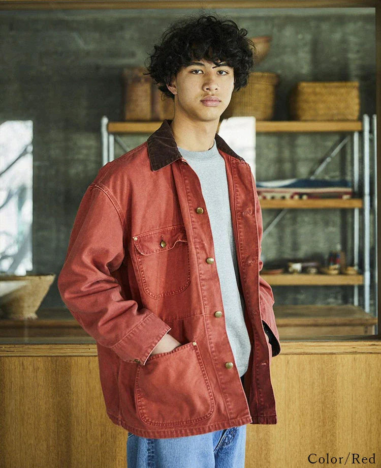 orSlow Relax Fit Oxford Coverall Red