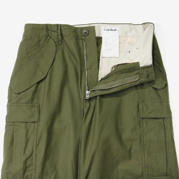 YAECA M-51 FIELD PANTS OLIVE SATIN