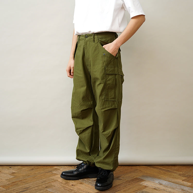 YAECA M-51 FIELD PANTS OLIVE SATIN