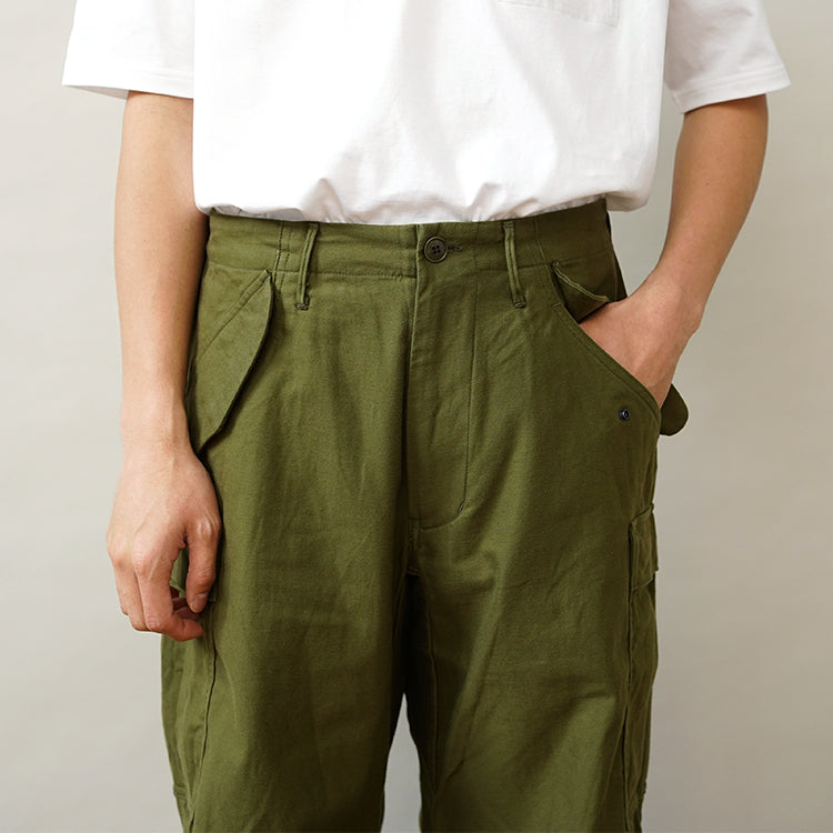 YAECA M-51 FIELD PANTS OLIVE SATIN