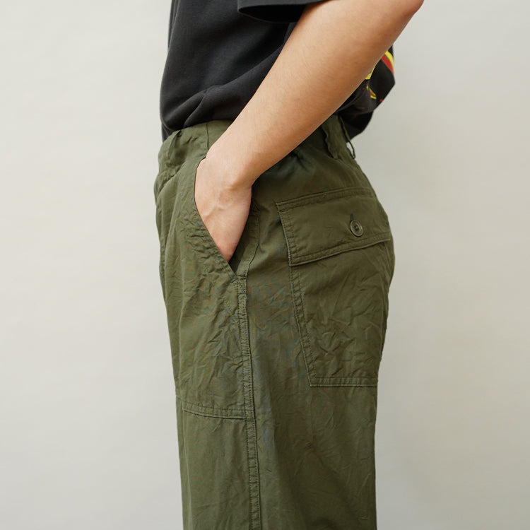 YAECA BAKER PANTS OLIVE POPLIN