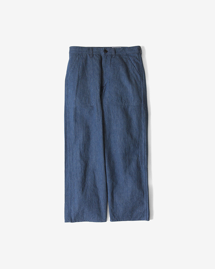 YAECA US NAVY DENIM PANTS WIDE