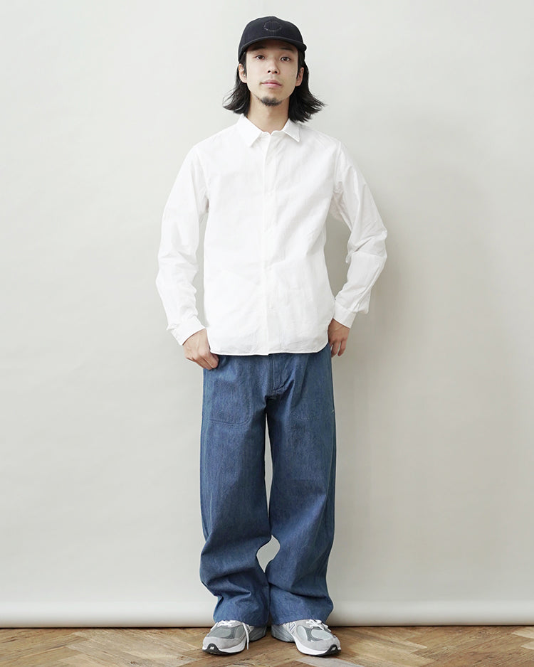 YAECA US NAVY DENIM PANTS WIDE