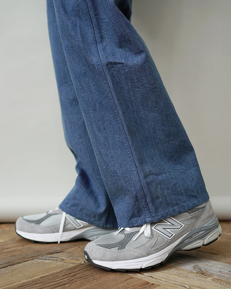 YAECA US NAVY DENIM PANTS WIDE