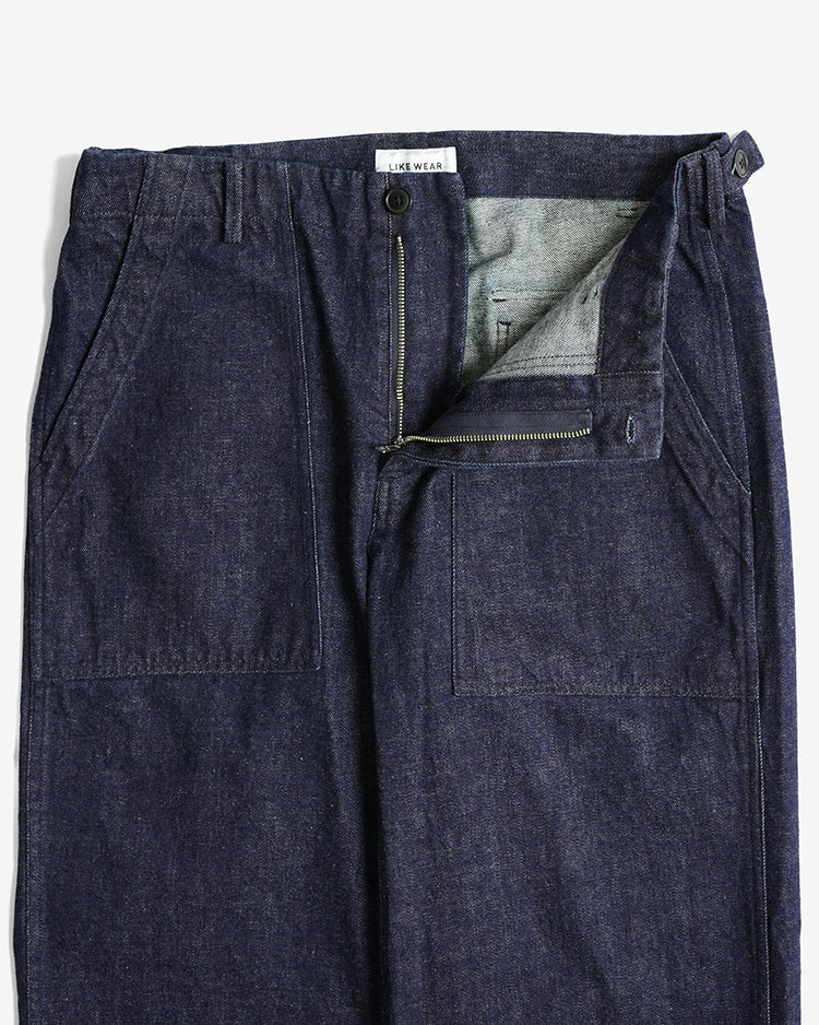 YAECA BAKER PANTS INDIGO