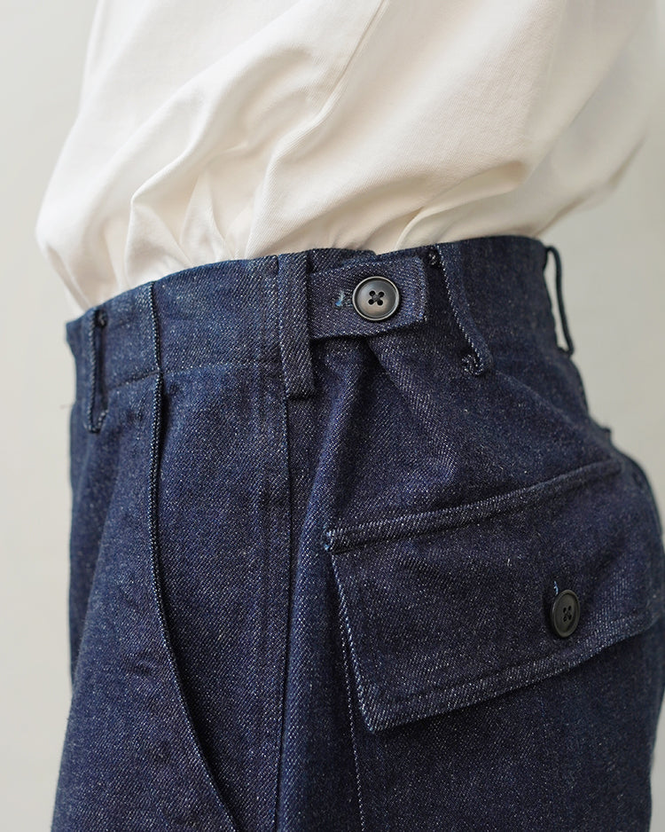 YAECA BAKER PANTS INDIGO