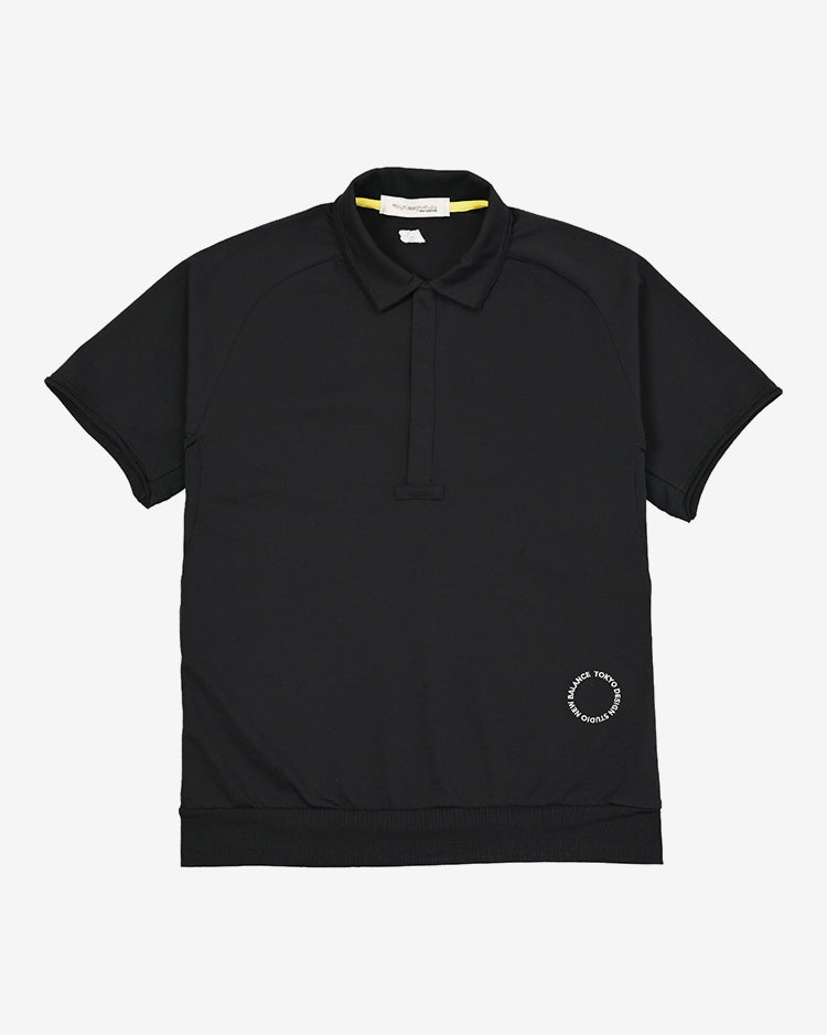 TOKYO DESIGN STUDIO New Balance Short Sleeve button down Polo - BK