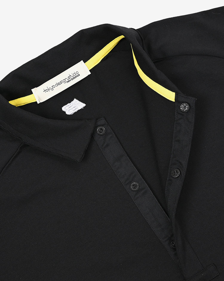 TOKYO DESIGN STUDIO New Balance Short Sleeve button down Polo - BK