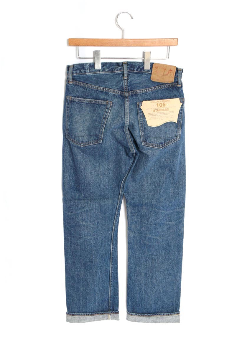 orSlow 105 STANDARD SELVEDGE DENIM 2YEAR WASH