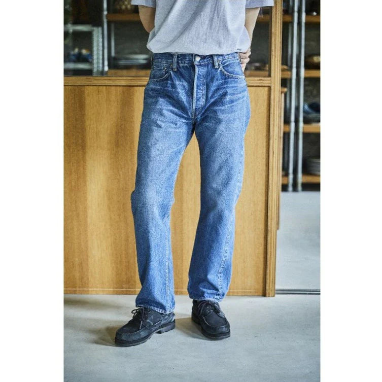 orSlow SHORT LENGTH 105 STANDARD SELVEDGE DENIM 2YR WASH