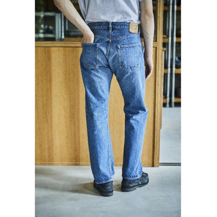 orSlow SHORT LENGTH 105 STANDARD SELVEDGE DENIM 2YR WASH
