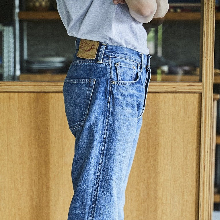 orSlow SHORT LENGTH 105 STANDARD SELVEDGE DENIM 2YR WASH