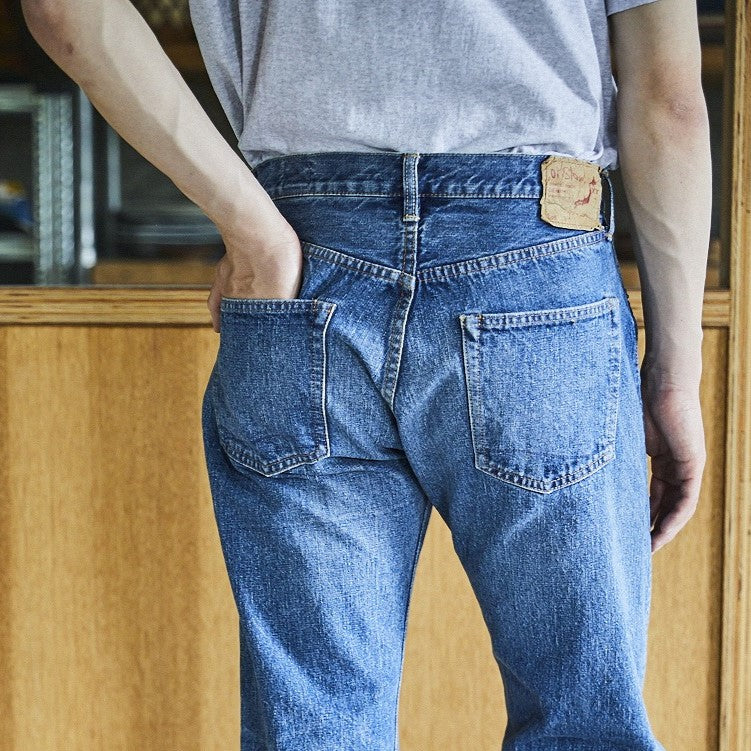 orSlow SHORT LENGTH 105 STANDARD SELVEDGE DENIM 2YR WASH