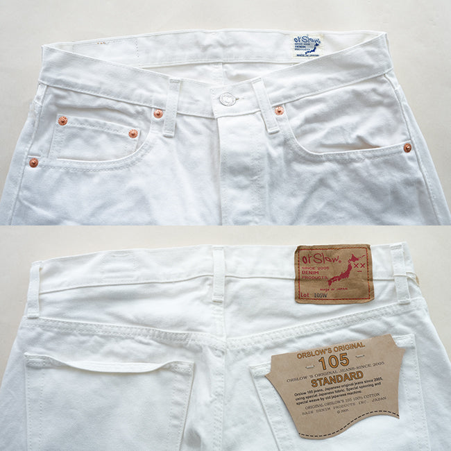 orSlow 105 80's DENIM WHITE