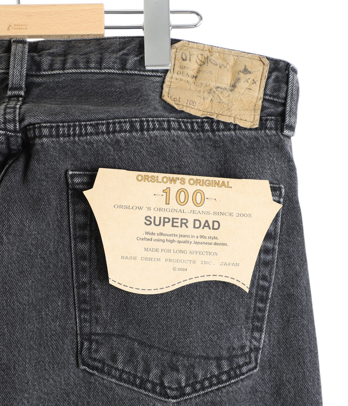 orSlow SUPER DAD'S DENIM PANTS Black