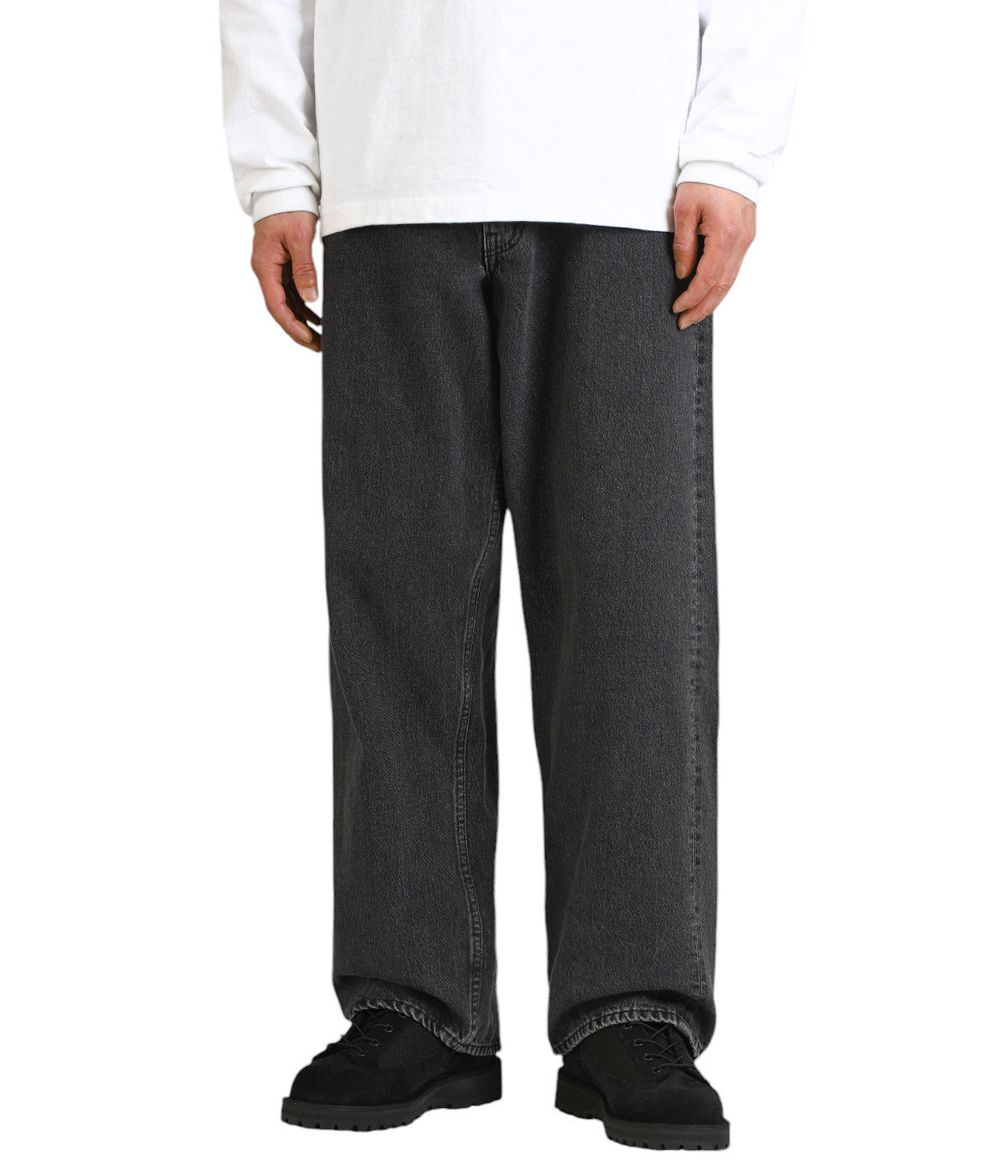 orSlow SUPER DAD'S DENIM PANTS Black