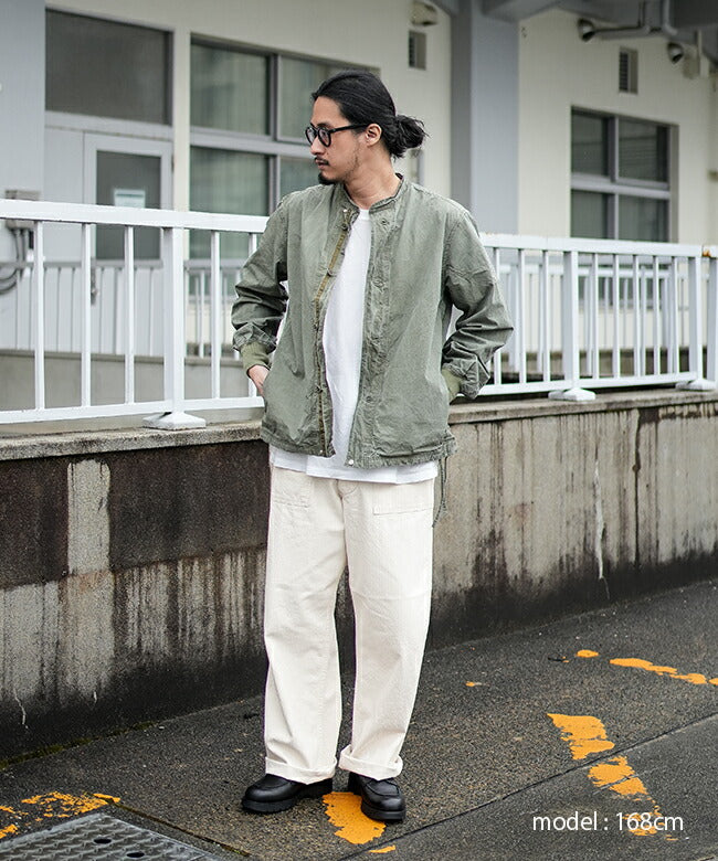 orSlow HERRINGBONE SUMMER FATIGUE PANTS Ecru