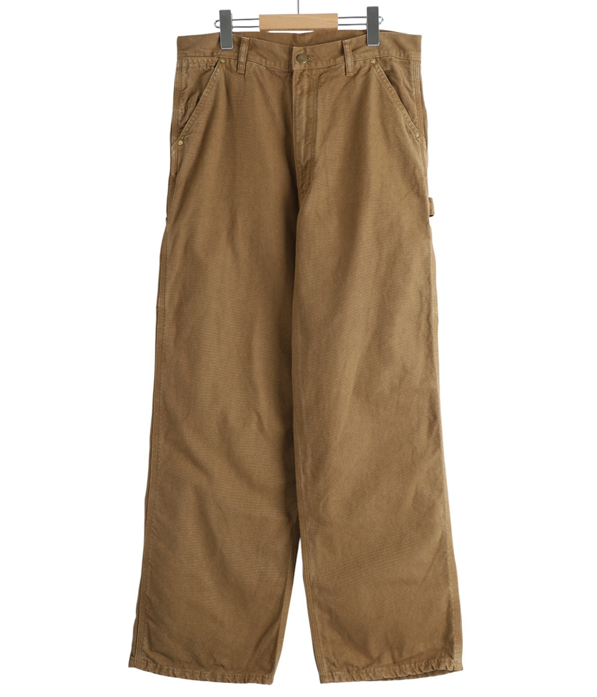 orSlow DAD'S FIT OXFORD PAINTER PANTS BROWN