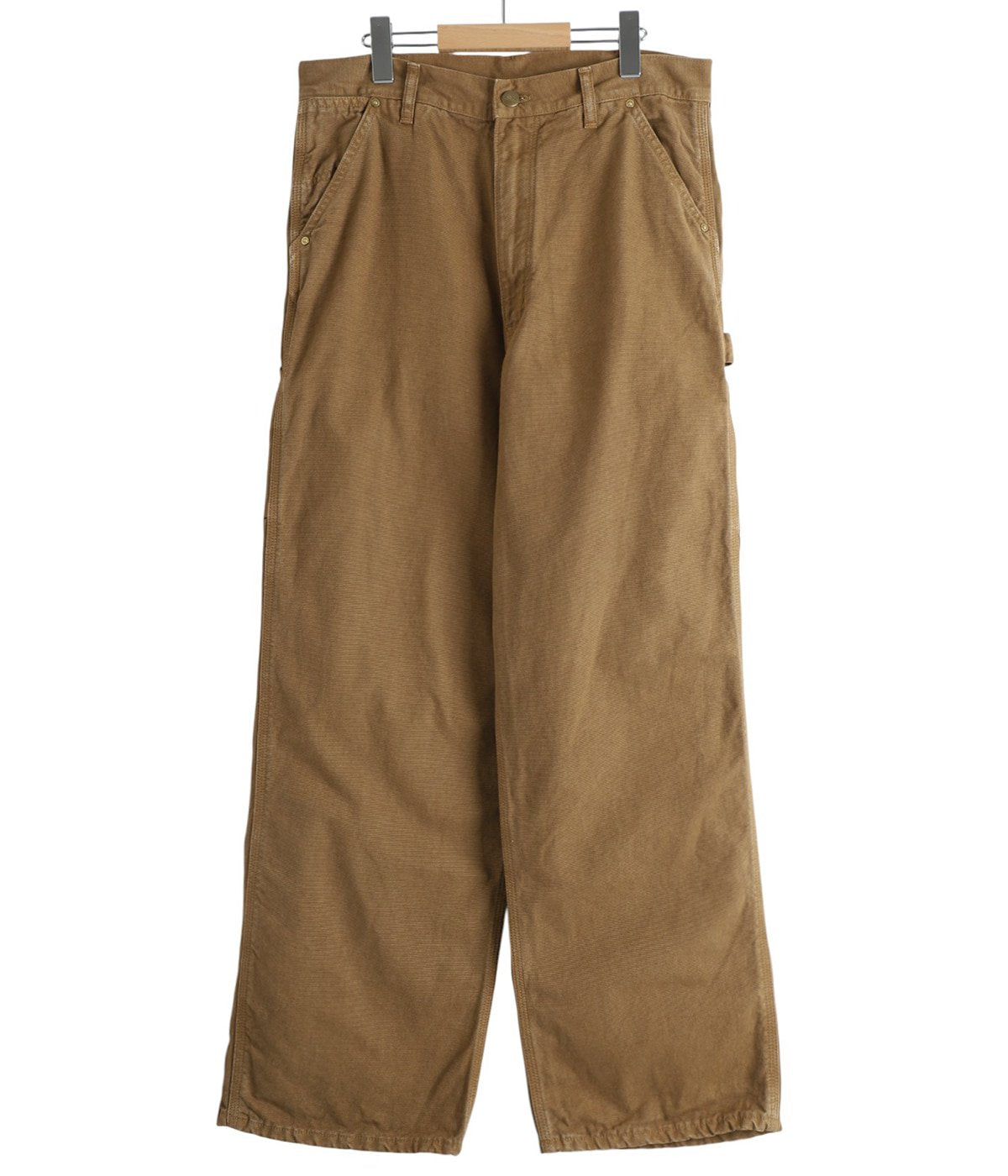 orSlow DAD'S FIT OXFORD PAINTER PANTS BROWN