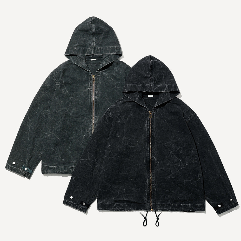 A.PRESSE Vintage US Navy Zip Hoodie