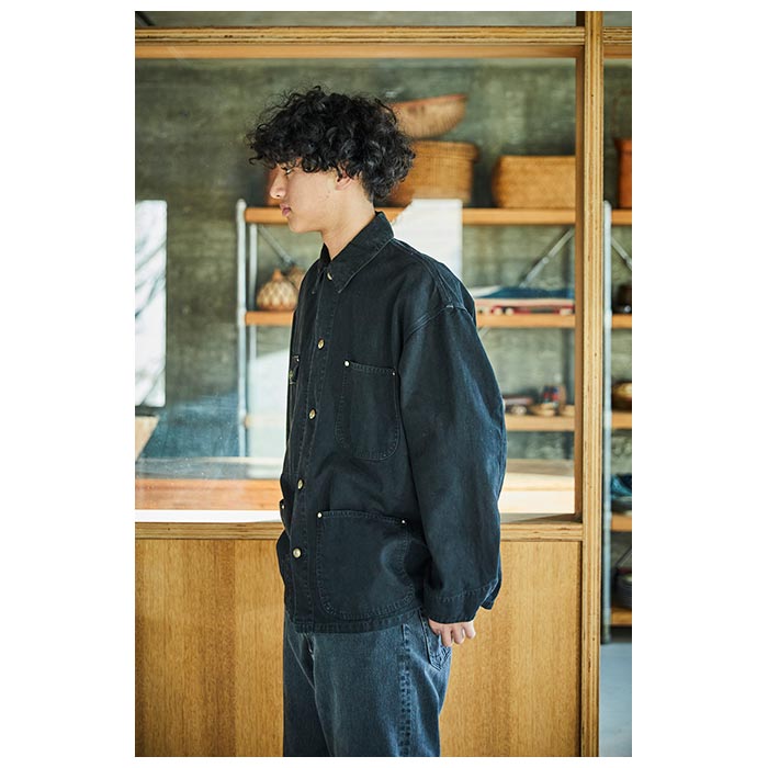 orSlow Relax Fit Oxford Coverall Black