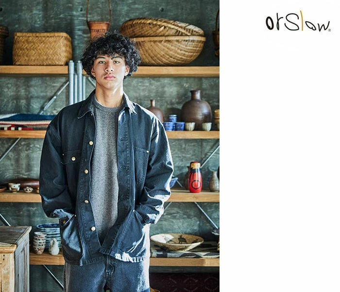 orSlow Relax Fit Oxford Coverall Black