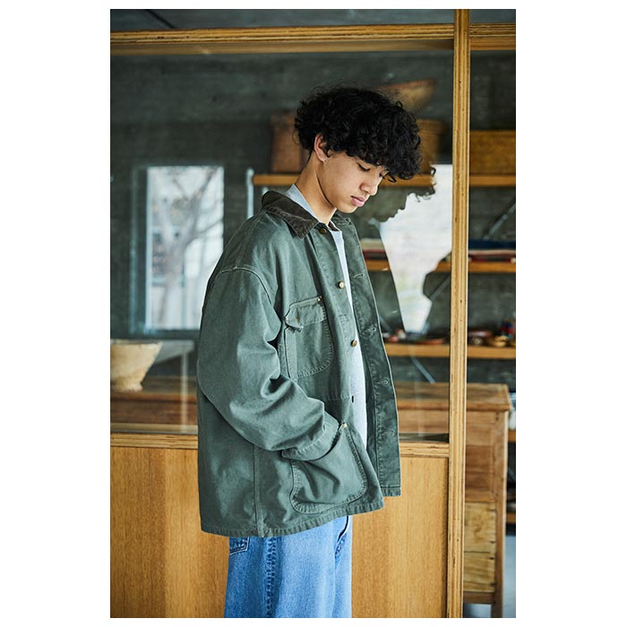 orSlow Relax Fit Oxford Coverall Amy Green