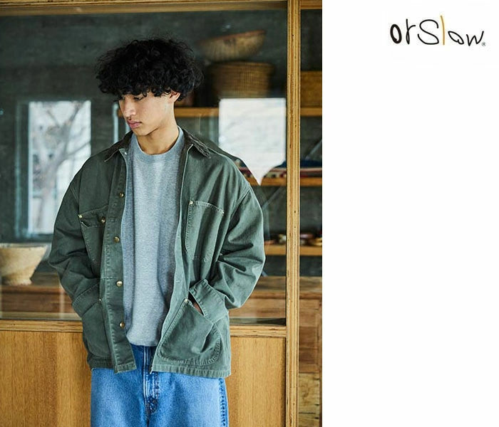 orSlow Relax Fit Oxford Coverall Amy Green