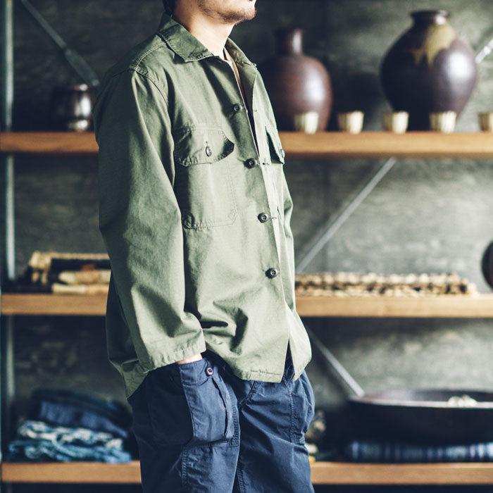 orSlow TROOPER FATIGUE SHIRT (Ripstop Army)