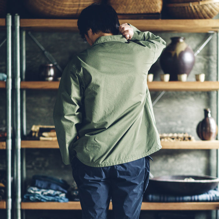 orSlow TROOPER FATIGUE SHIRT (Ripstop Army)