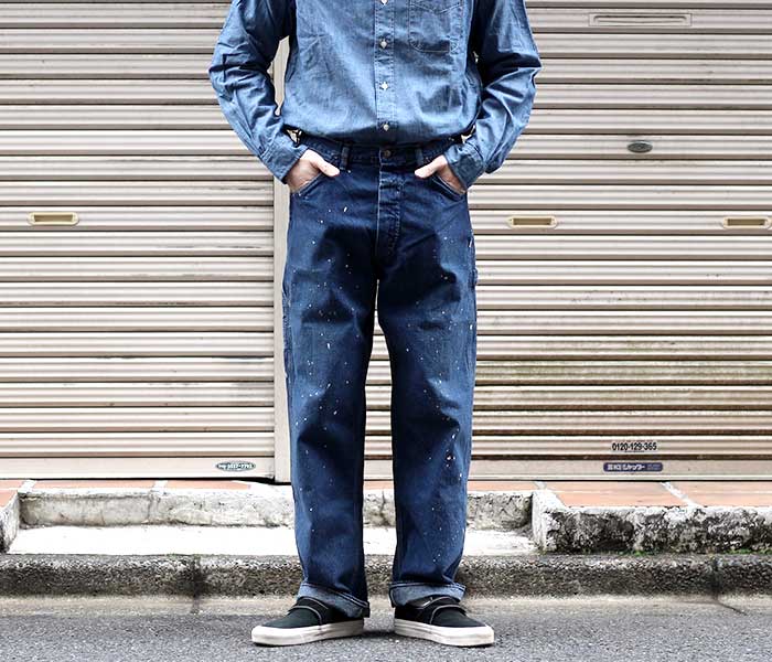 orSlow DENIM PAINTER PANTS