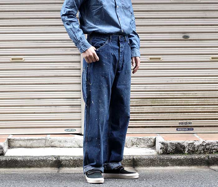 orSlow DENIM PAINTER PANTS