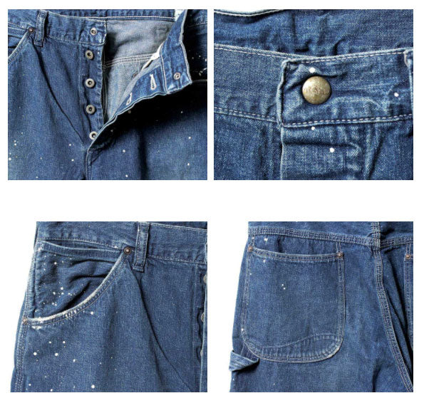 orSlow DENIM PAINTER PANTS