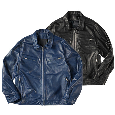 Porter Classic PC SINGLE RIDERS JACKET W/LOVE&PEACE SILVER