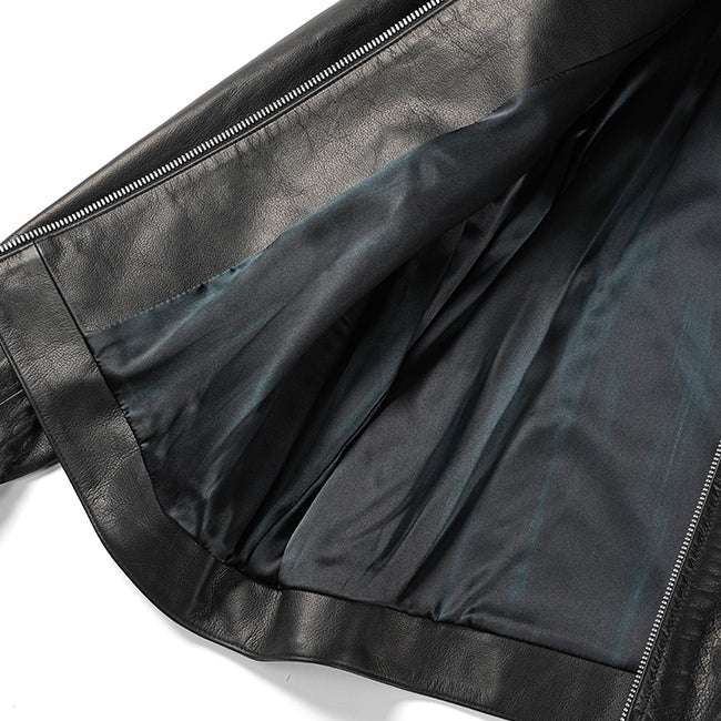 Porter Classic PC SINGLE RIDERS JACKET W/LOVE&PEACE SILVER