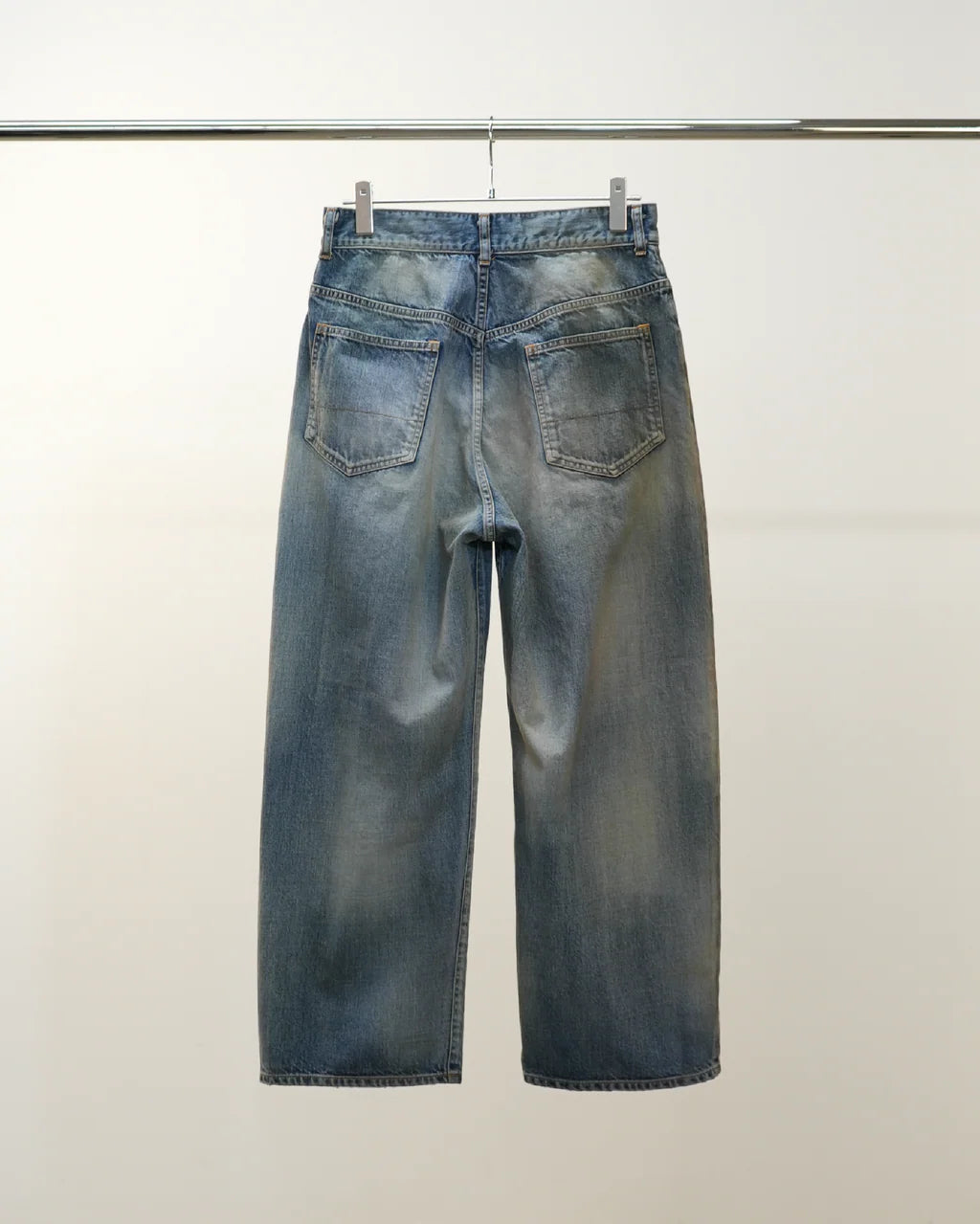 ANCELLM  DENIM PANTS #01 AGING01 (INDIGO)