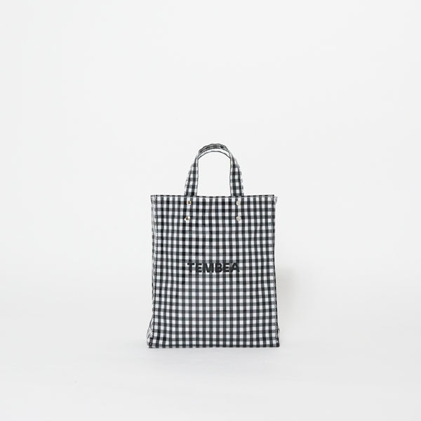 TEMBEA PVC PAPER TOTE SMALL GINGHAM