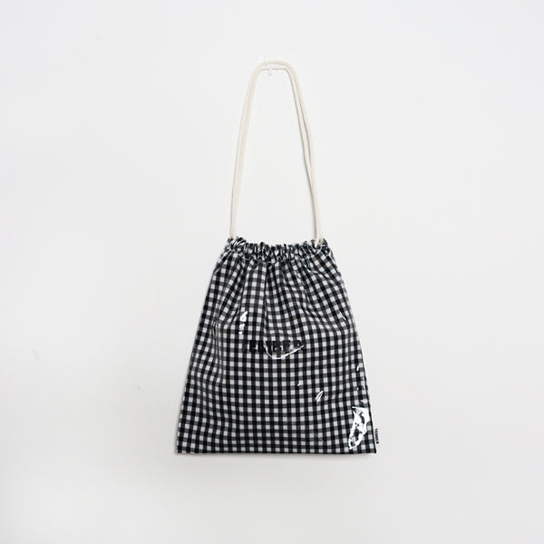 TEMBEA PVC DRAWSTRING BAG GINGHAM