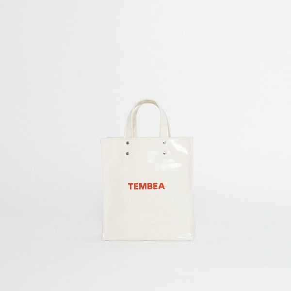 TEMBEA PVC PAPER TOTE SMALL LOGO